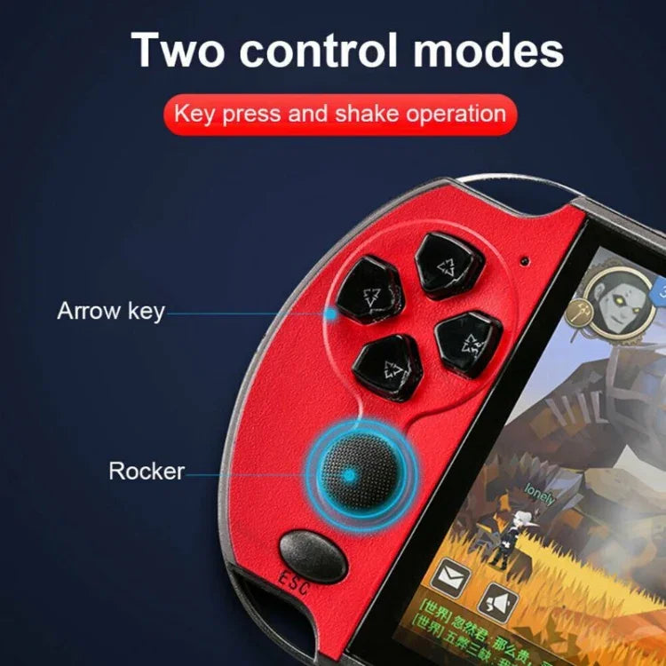 Consola de Jogos Portátil Clássica Retro X7 Plus com Ecrã HD de 5,1 polegadas e Memória de 8G, Suporta MP4 / ebook, X7 Plus (Amarelo + Vermelho), X7 Plus (Amarelo), X7 Plus (Azul + Vermelho), X7 Plus (Azul), X7 Plus (Vermelho)