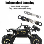 Veículo de Controlo Remoto 4WD com Dois Motores 2.4GHz para Escalada Off-Road, Modelo:6026, 6026 (Preto), 6026 (Dourado), 6026 (Prateado)