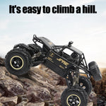 Veículo de Controlo Remoto 4WD com Dois Motores 2.4GHz para Escalada Off-Road, Modelo:6026, 6026 (Preto), 6026 (Dourado), 6026 (Prateado)