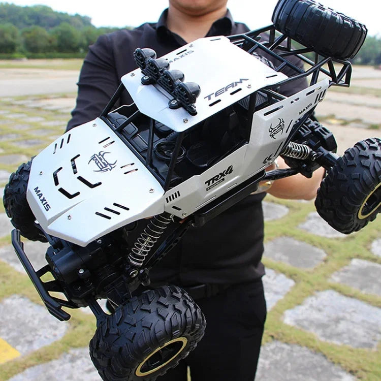 Veículo de Controlo Remoto 4WD com Dois Motores 2.4GHz para Escalada Off-Road, Modelo:9268, 9268 (Preto), 9268 (Prateado)