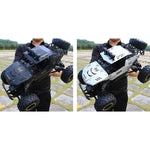 Veículo de Controlo Remoto 4WD com Dois Motores 2.4GHz para Escalada Off-Road, Modelo:9268, 9268 (Preto), 9268 (Prateado)