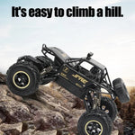 Veículo de Controlo Remoto 4WD com Dois Motores 2.4GHz para Escalada Off-Road, Modelo:9268, 9268 (Preto), 9268 (Prateado)