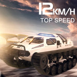 SG-1203 Veículo Tanque de Controlo Remoto Simulado 1:12 2.4G EV com Esteiras, Modelo de Carro Todo-o-Terreno