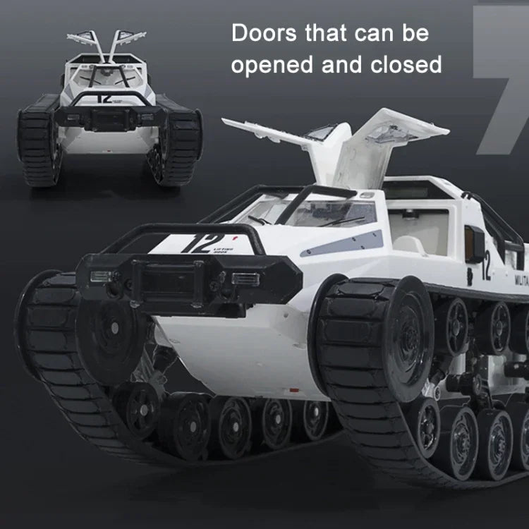 SG-1203 Veículo Tanque de Controlo Remoto Simulado 1:12 2.4G EV com Esteiras, Modelo de Carro Todo-o-Terreno