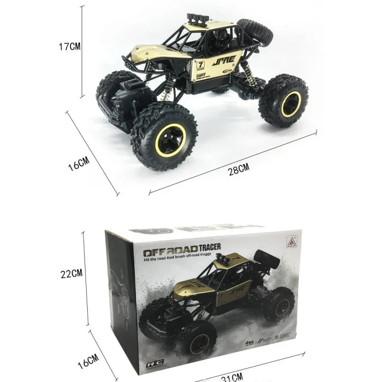 Brinquedo de Veículo Todo-o-terreno Controlado por Comando para Crianças HD6241 1:16 de Quatro Rodas para Escalada em Montanha