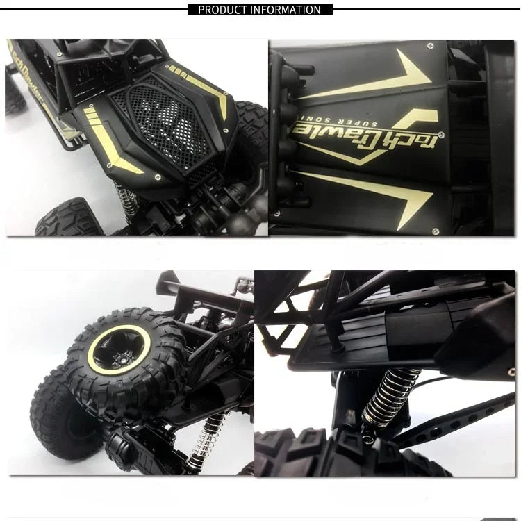 Brinquedo de Veículo de Controlo Remoto Todo-o-Terreno HD609 1:8 de Liga Sobredimensionada para Escalada