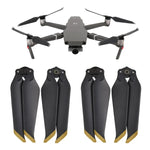 2 Pares de Hélices de Liberação Rápida de Baixo Ruído 8743F para DJI Mavic 2 Pro / Zoom, Para DJI Mavic 2  2 Pares Dourados, Para DJI Mavic 2  2 Pares Prateados