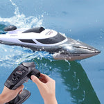 HongXunJie HJ806 Barcos de Corrida de Alta Velocidade com Arrefecimento a Água 2.4Ghz com Comando Remoto, Função de Inversão Automática, Distância de Controlo de 200m