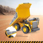 MoFun 1048 Veículo de Construção de Carga com Controlo Remoto 2.4G de Nove Canais Caminhão Basculante de Mineração Multifuncional 1:24, 1048 (Prateado)