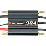 Controlador Eletrónico de Velocidade Impermeável Flycolor Flymoster Série 90A 2-6S para Barco RC, 90A 2-6S