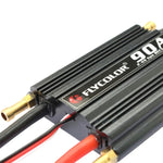 Controlador Eletrónico de Velocidade Impermeável Flycolor Flymoster Série 90A 2-6S para Barco RC, 90A 2-6S