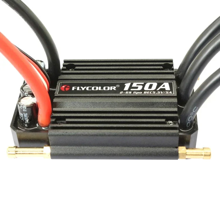 Flycolor Flymoster Série 150A 2-6S Controlador Eletrónico de Velocidade Impermeável para Barco RC, 150A 2-6S