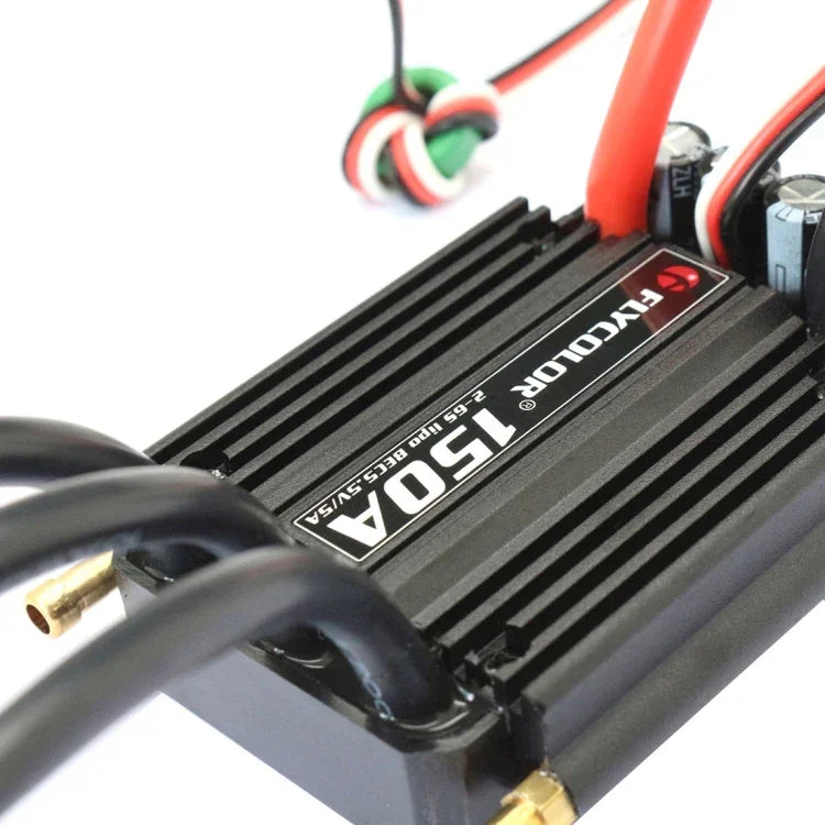 Flycolor Flymoster Série 150A 2-6S Controlador Eletrónico de Velocidade Impermeável para Barco RC, 150A 2-6S