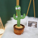 Cacto Elétrico Dançante Cantor Brinquedo de Presente de Férias para Crianças com 120 Canções em Inglês, Bateria Incorporada
