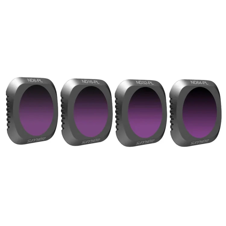 Sunnylife M2P-FI538 Filtros de Lente ND8-PL + ND16-PL + ND32-PL + ND64-PL ND-PL para DJI Mavic 2 Pro