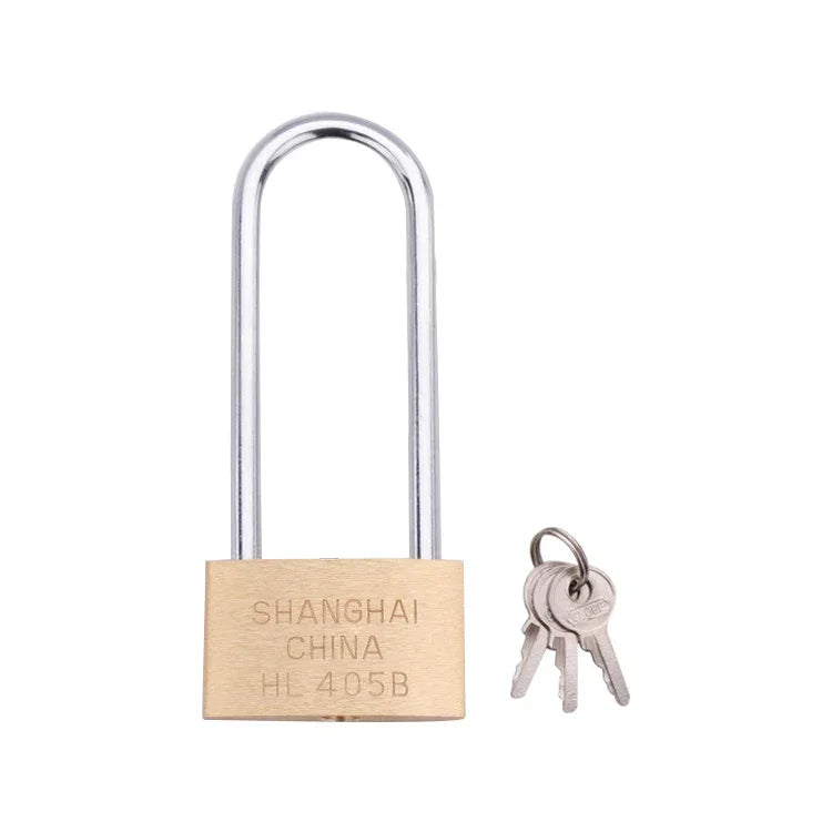 Cadeado Pequeno de Cobre, Estilo: Viga de Cadeado Longa, 50mm Não Aberto, Longo, 50mm Não Aberto