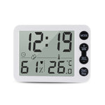 TS-9606-WR Temporizador de alarme com ecrã grande, medidor de temperatura e humidade (Branco e Vermelho)