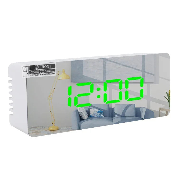 TS-S69-R Relógio Despertador LED Multifuncional Espelho de Maquilhagem com Bateria / Carregamento por Tomada, TS-S69-G, TS-S69-HW