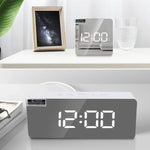 TS-S69-R Relógio Despertador LED Multifuncional Espelho de Maquilhagem com Bateria / Carregamento por Tomada, TS-S69-G, TS-S69-HW