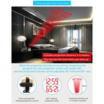 Relógio Despertador Digital com Projeção em Espelho TS-9210 com Rádio FM e Medidor de Temperatura e Humidade, TS-9210 com Rádio FM