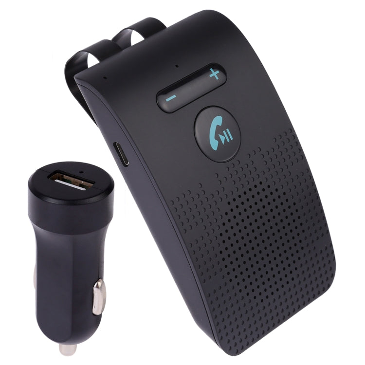 SP09 Kit de Mãos Livres para Carro Altifalante Bluetooth Sem Fios Multiponto V4.2, Suporta Leitura de Voz e Sensor de Vibração
