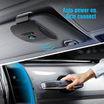 SP09 Kit de Mãos Livres para Carro Altifalante Bluetooth Sem Fios Multiponto V4.2, Suporta Leitura de Voz e Sensor de Vibração