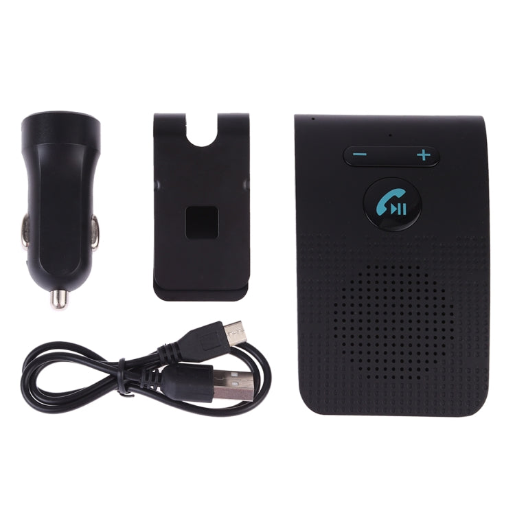 SP09 Kit de Mãos Livres para Carro Altifalante Bluetooth Sem Fios Multiponto V4.2, Suporta Leitura de Voz e Sensor de Vibração