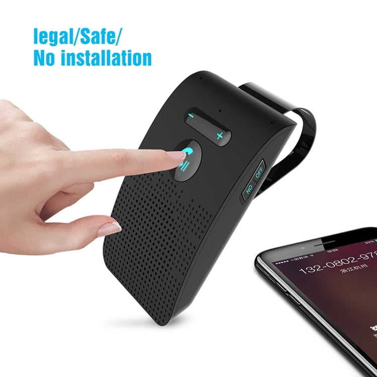 SP09 Kit de Mãos Livres para Carro Altifalante Bluetooth Sem Fios Multiponto V4.2, Suporta Leitura de Voz e Sensor de Vibração