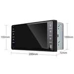 Navegador GPS Automóvel 848V com Ecrã Multi-toque de 7 polegadas, Suporta Cartão TF / USB / AUX / Leitor MP5 / Espelhamento Android e iPhone, 848V