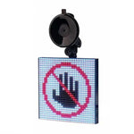 Painel LED de Carro 32x32 Pixels a Cores Completas, Controlo APP Bluetooth Sem Fios, Emoticons Sorridentes, Iluminação LED, 32x32 Pixels Carregamento