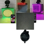 Painel LED de Carro 32x32 Pixels a Cores Completas, Controlo APP Bluetooth Sem Fios, Emoticons Sorridentes, Iluminação LED, 32x32 Pixels Carregamento