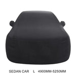Capa de Carro em Algodão com Força Elástica, Isolante Térmico, Anti-Pó e Anti-UV para Sedan, Tamanho: L, 4.9m~5.25m, Tamanho: L, 4.9m~5.25m