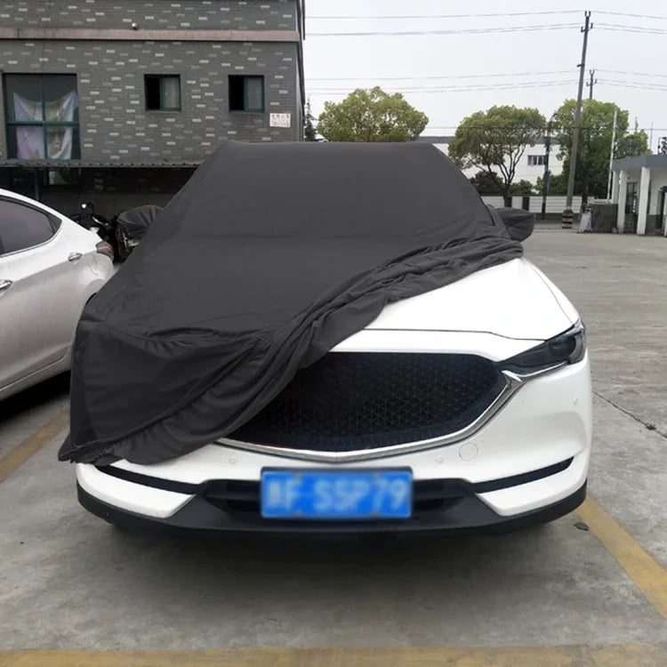 Capa de Carro em Algodão com Força Elástica, Isolante Térmico, Anti-Pó e Anti-UV para Sedan, Tamanho: L, 4.9m~5.25m, Tamanho: L, 4.9m~5.25m