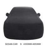 Capa de Carro em Algodão com Força Elástica, Isolante Térmico, Anti-Pó e Anti-UV para Sedan, Tamanho: S, 4.3m~4.65m, Tamanho: S, 4.3m~4.65m