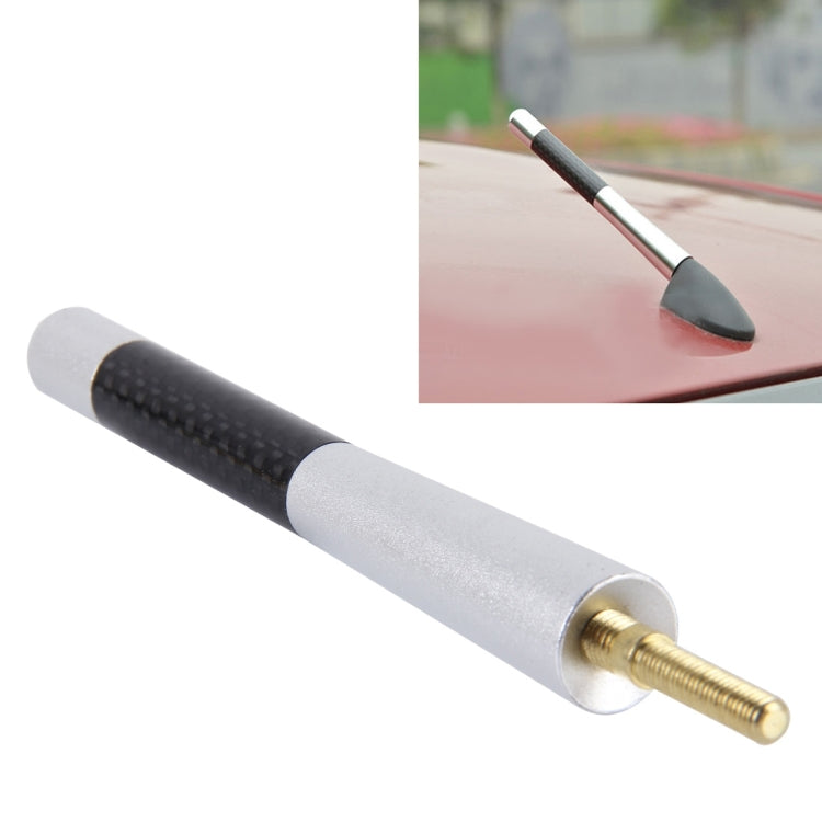 Carbon Fiber Aluminum Short Antenna Polished Universal Screws Base(Big Size), 12cm