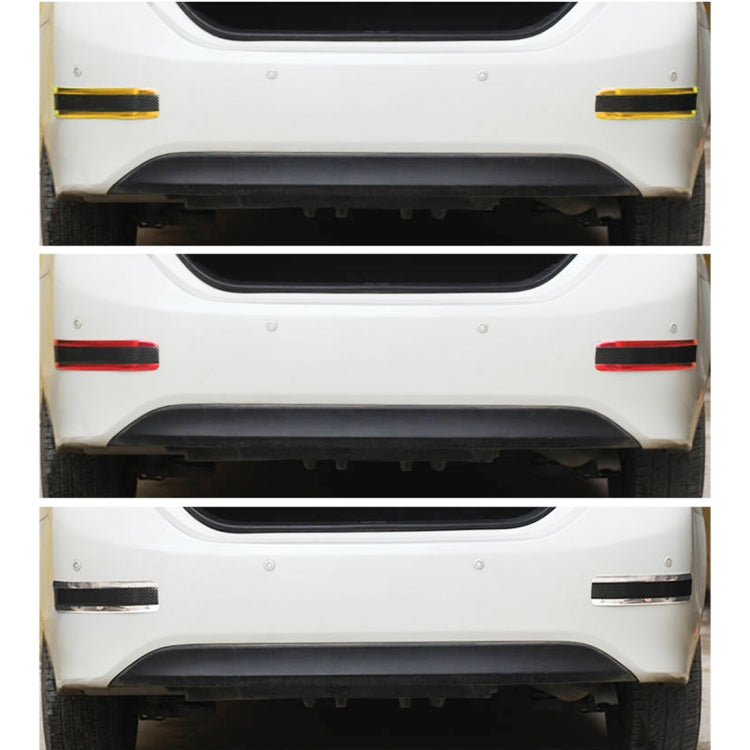 Universal Electroplate Carbon Fibre Car Door Threshold Decoration Strip Decorative Sticker, Size : 5CM x 2M, 5CM x 2M (Gold), 5CM x 2M (Red), 5CM x 2M (Silver)