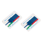2pcs 0-20mm Plastic Tread Plan Refinding Rounds Refinding Outcome Exists Tread Tablets Plastic Tire Tread Depth Gauge, Plastic Tire Tread Depth Gauge, Plastic Tire Tread Depth Gauge(Blue)