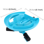 Bocal Automático Giratório de Jardim 360 Graus, Regador Automático Rotativo para Relvado, Aplicável a Tubos de Água de 3/4 polegada (Azul), Pulverização Automática 360 Graus 3