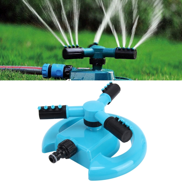 Bocal Automático Giratório de Jardim 360 Graus, Regador Automático Rotativo para Relvado, Aplicável a Tubos de Água de 1/2 polegada (Azul), Pulverização Automática 360 Graus 2