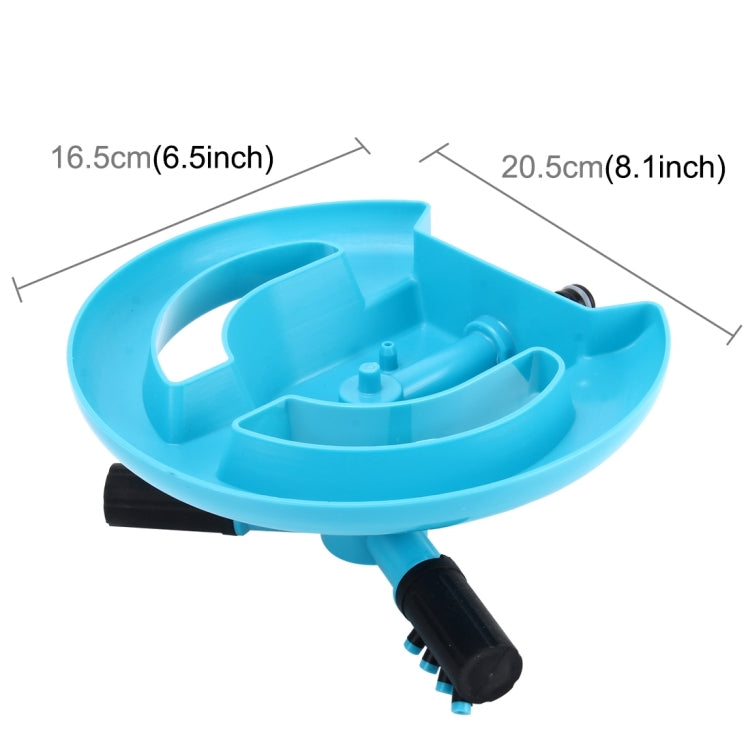 Bocal Automático Giratório de Jardim 360 Graus, Regador Automático Rotativo para Relvado, Aplicável a Tubos de Água de 1/2 polegada (Azul), Pulverização Automática 360 Graus 2