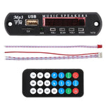 Decodificador de Áudio MP3 para Carro 12V com Rádio FM, Cartão TF, USB e AUX 3,5 mm, Sem Bluetooth e Sem Gravação, Sem Bluetooth e Sem Gravação