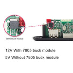 Placa Decodificadora de Áudio Bluetooth MP3 para Carro 12V com Rádio FM, TF, USB, AUX 3,5 mm, sem Gravação, sem Gravação