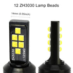 2 PCS H7 DC9-16V / 3.5W / 6000K / 320LM Car Auto Fog Light 12LEDs SMD-ZH3030 Lamps, with Constant Current, H7