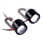 2 PCS 12V 3W  Eagle Eyes LED Strobe Light For Motorcycle ，Wire Length: 90cm, Wire Length: 90cm