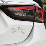 Dragonfly Shape Car Metal Body Decorative Sticker, Dragonfly Shape (Silver), Dragonfly Shape (Gold)