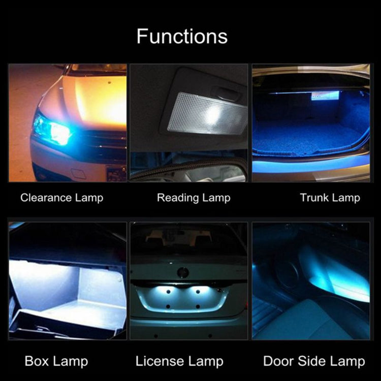 2 PCS T10 / W5W / 168 / 194 DC12V / 1.3W / 6000K / 110LM 2LEDs SMD-3030 Car Clearance Light, with Decoder, 2LEDs SMD-3030