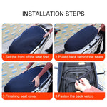 Waterproof Motorcycle Sun Protection Heat Insulation Seat Cover Prevent Bask In Seat Scooter Cushion Protect, Size: XXL, Length: 86- 92cm; Width: 40-56cm, Size: XXL (Black Red), Size: XXL (Black Blue), Size: XXL (Blue), Size: XXL (Black)