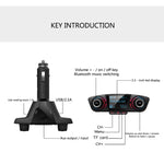 BT06 Dual USB Charging Smart Bluetooth 4.0 + EDR FM Transmitter MP3 Music Player Car Kit with 1.3 inch LED Screen, Support Bluetooth Call, TF Card & U Disk, BT06