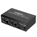 LINEPAUDIO A961 Amplificador de Microfone de 2 Canais Amplificador para Guitarra Elétrica e Baixo Elétrico, A961