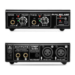 LINEPAUDIO A961 Amplificador de Microfone de 2 Canais Amplificador para Guitarra Elétrica e Baixo Elétrico, A961